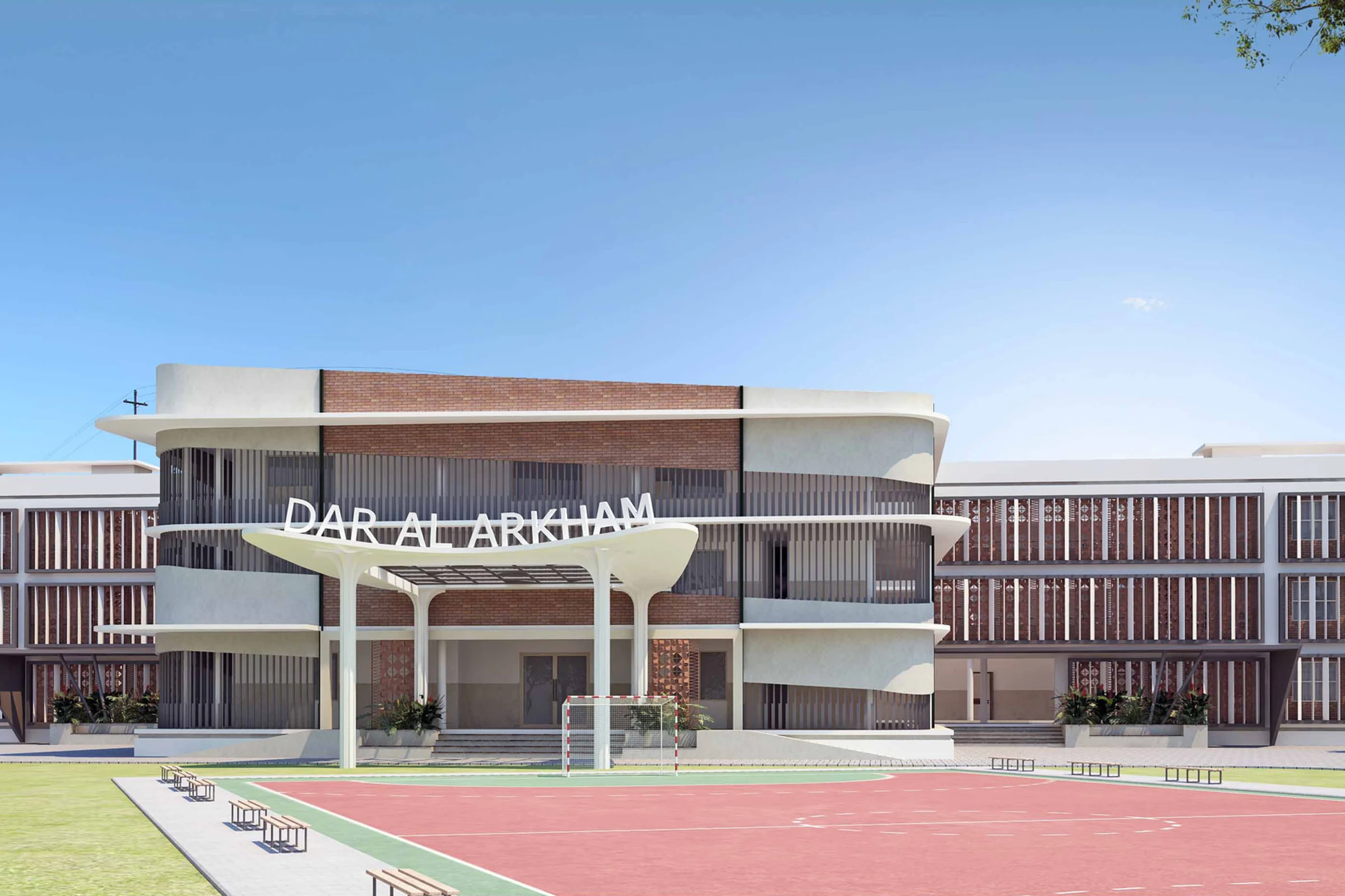 Dar Al Arqam School landmark campus by Unitz Dezignz